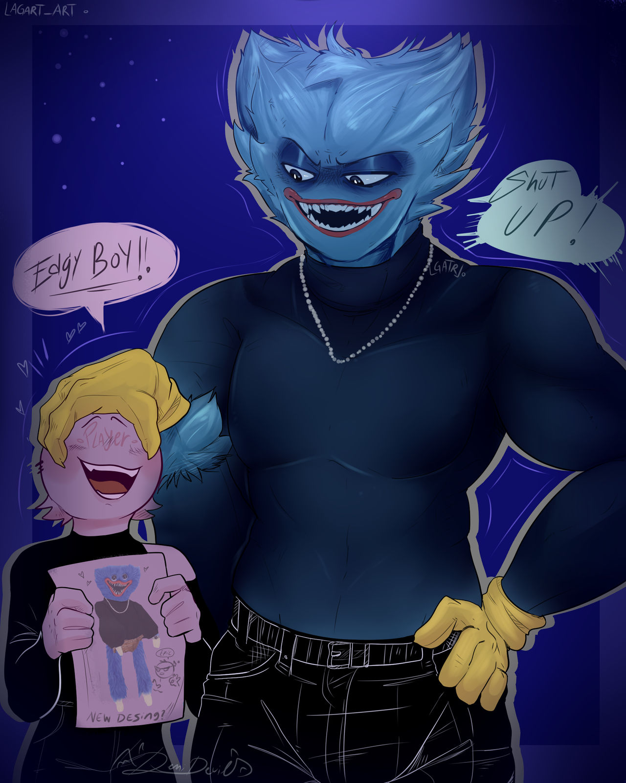 Poppy Playtime Huggy Wuggy and Player by LGATR on DeviantArt