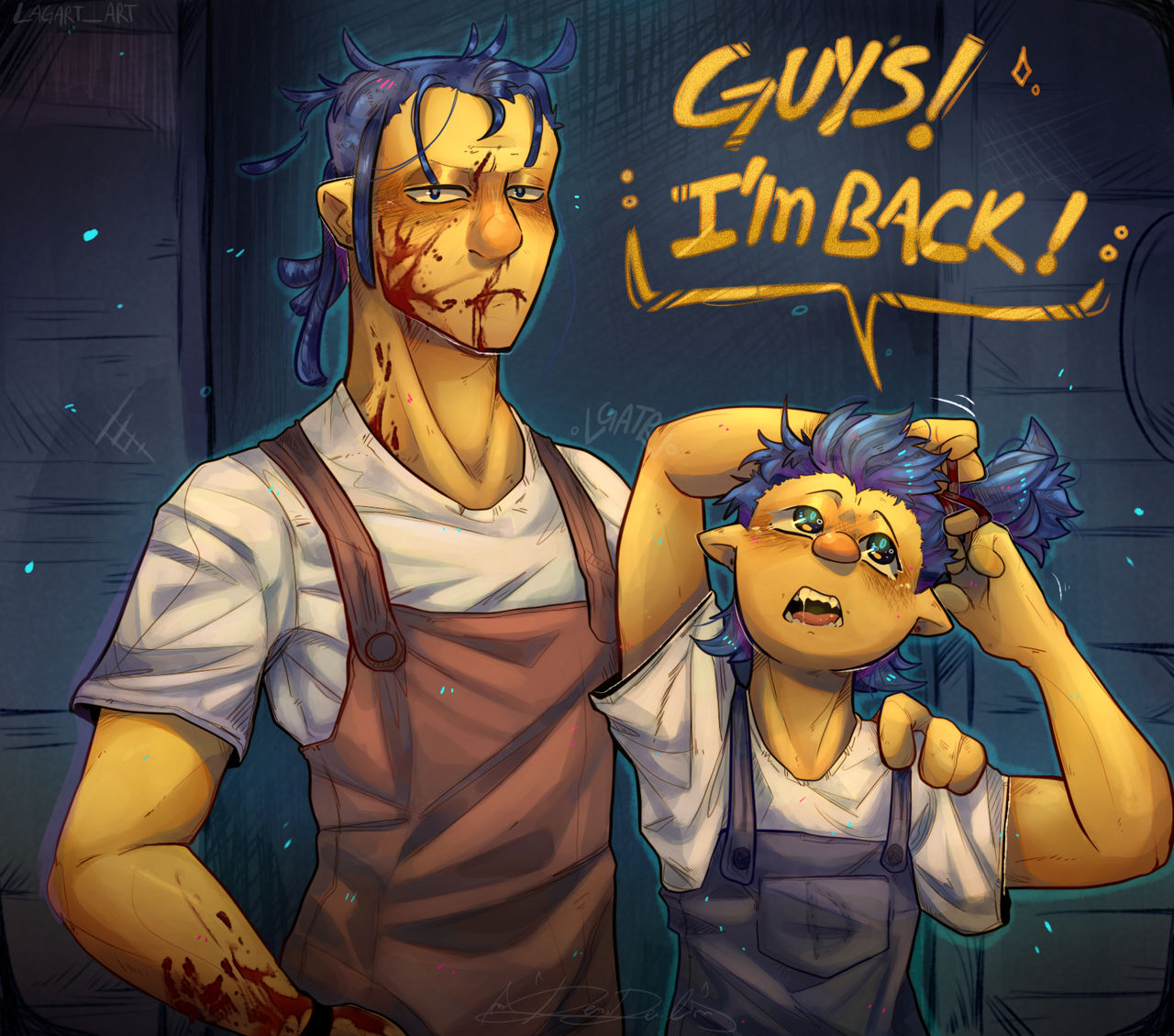 Dont Hug me im Scared Yellow Guy And Roy by LGATR on DeviantArt