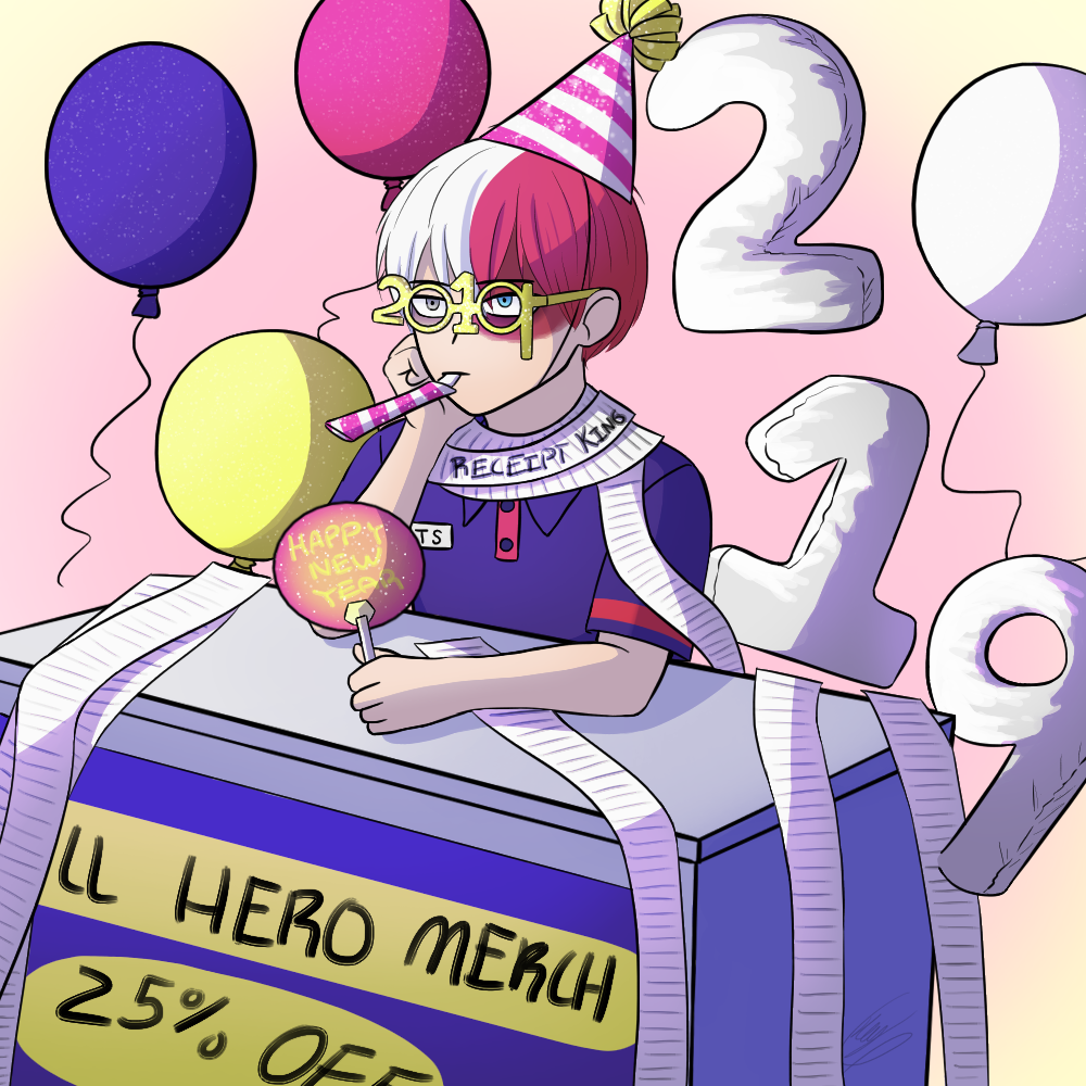 Cvs todoroki but it's the new year by KeyGii on DeviantArt