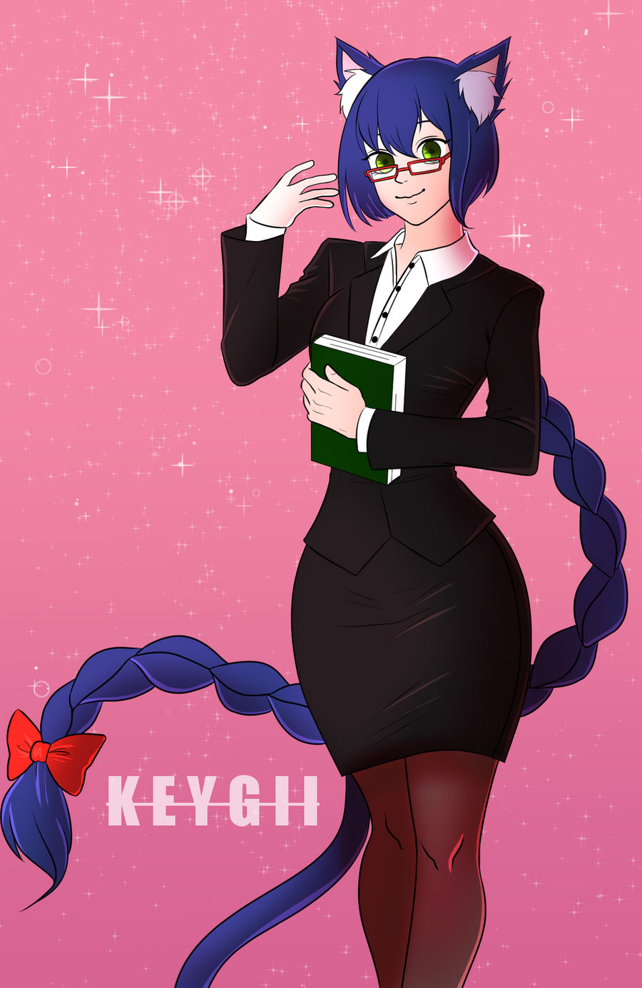 Sapphire! - Art trade by KeyGii on DeviantArt