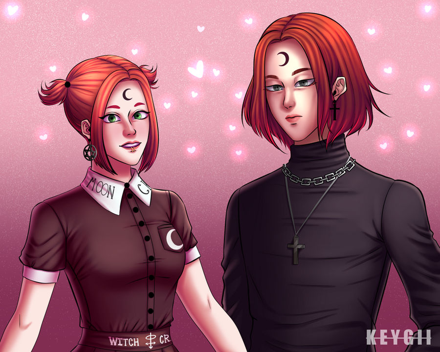 Hayden and Evelyn! - ArtTrade by KeyGii on DeviantArt