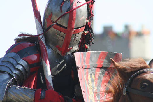 Red Knight on Horseback