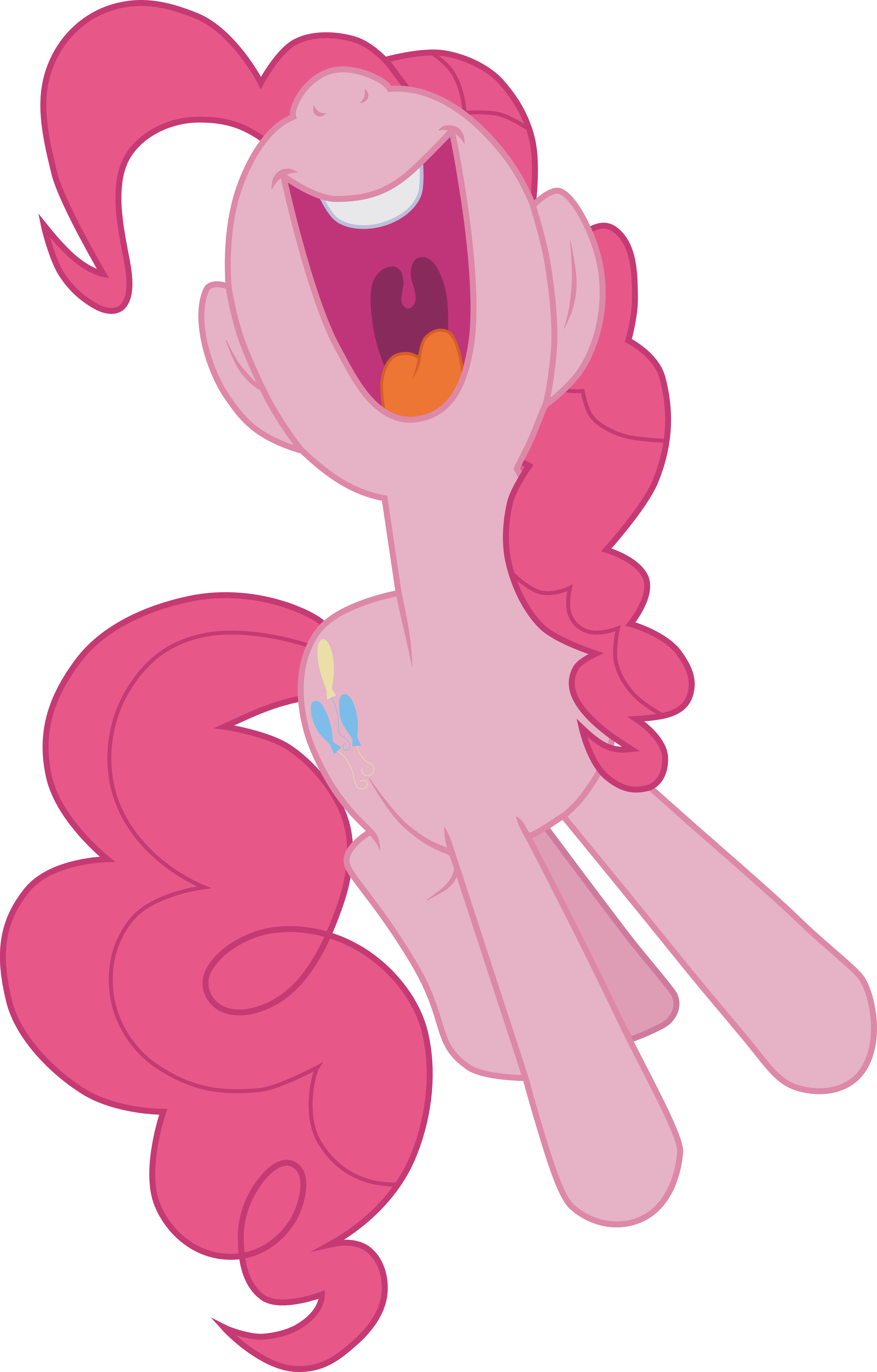 Pinkie Pie yelling kumquat (Vector) by Chrzanek97