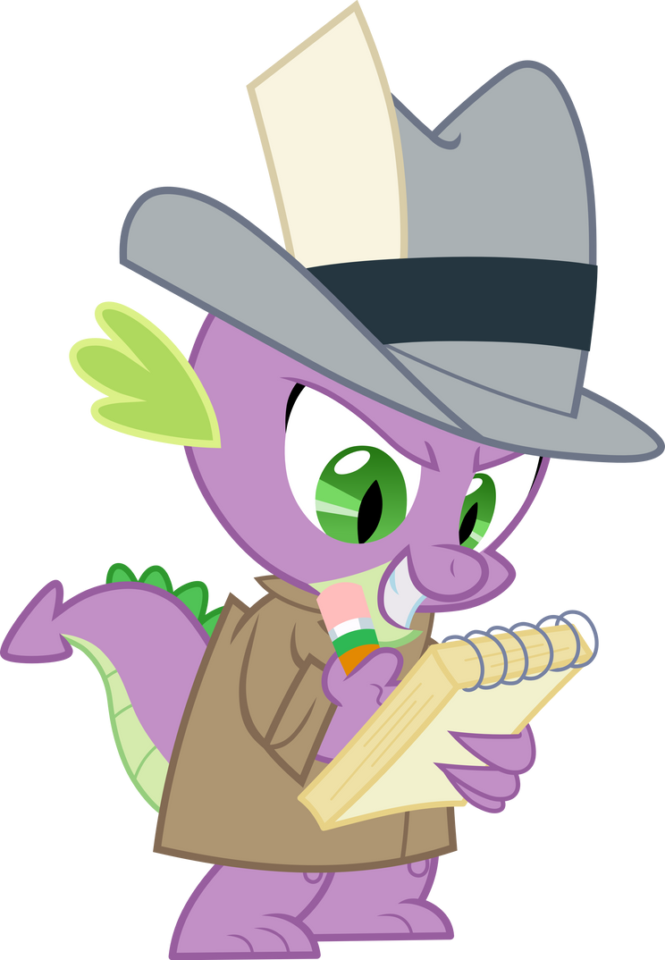 Spike with notebook (Vector) by Chrzanek97