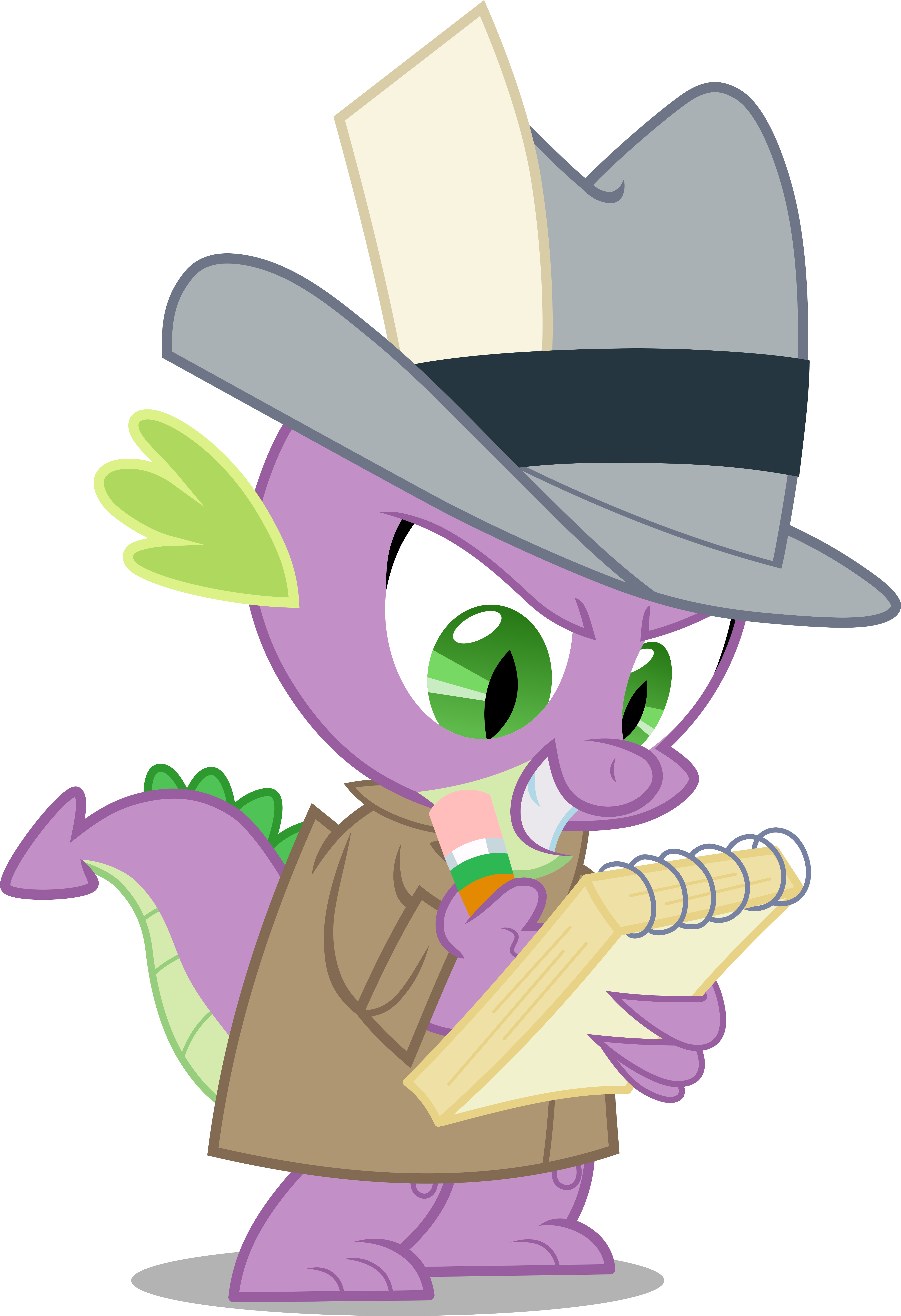 Spike with notebook (Vector)