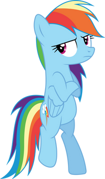 Rainbow Dash cool (Vector)