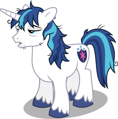 Shining Armor tired (Vector)