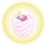 Flurry Heart with divine shield (Vector)