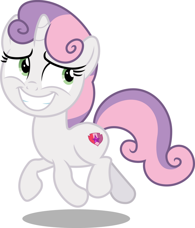 Sweetie Belle awkward running (Vector) by Fruft on DeviantArt