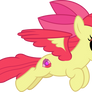 Alicorn Applebloom flying (Vector)