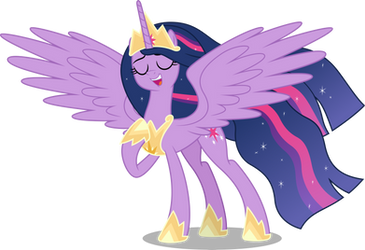 Princess Twilight singing (Vector)