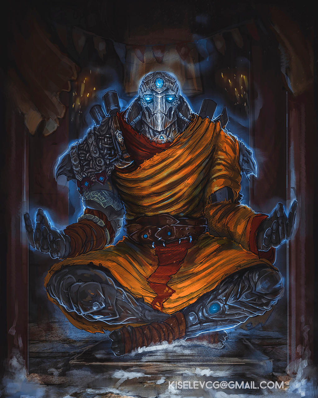 warforged monk by seeleds on deviantart