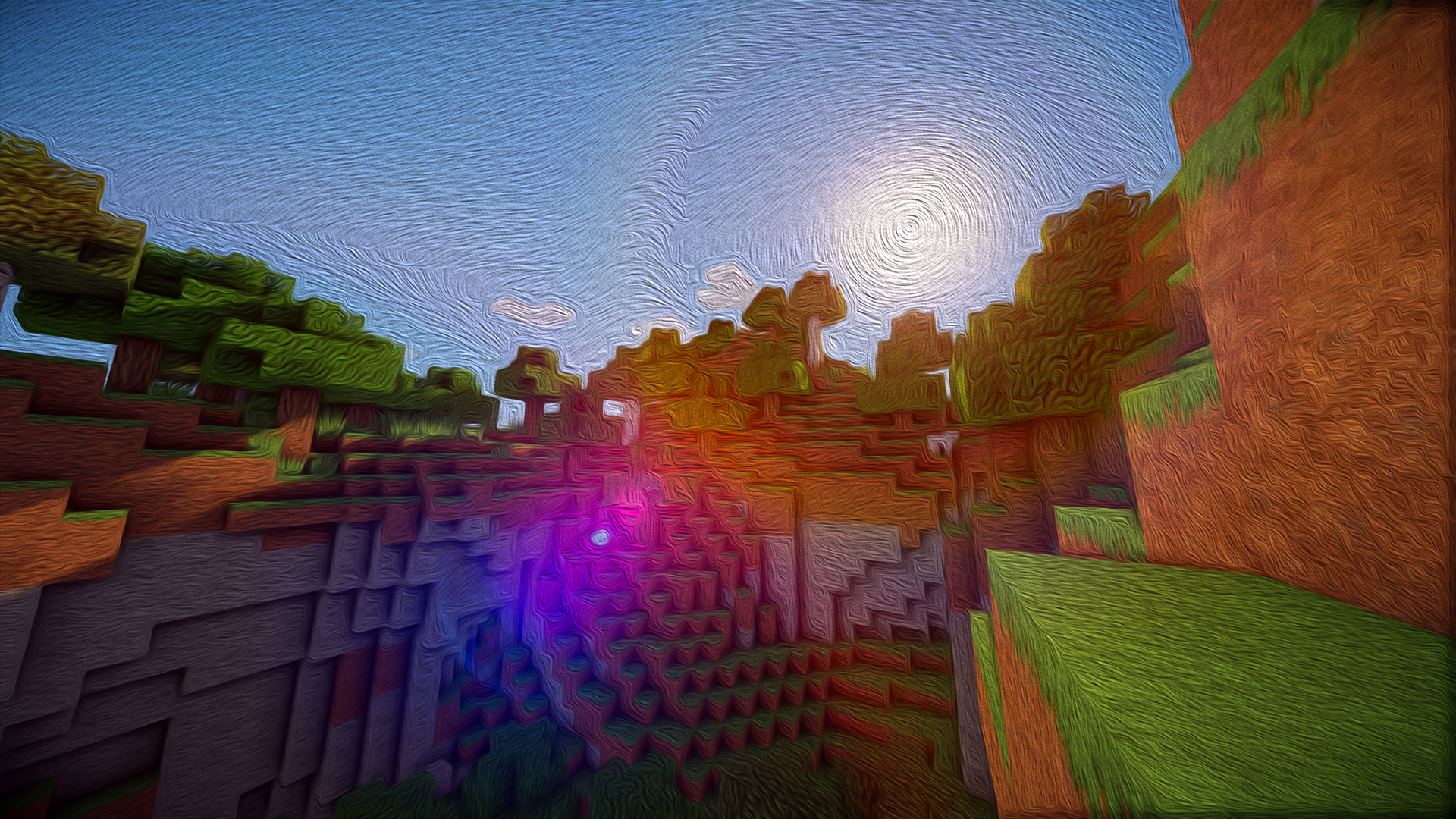 Minecraft Oil Painting Sunset By Stickshift00 On Deviantart Minecraft Oil Painting Sunset By Stickshift00 On Deviantart