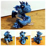 Sparkly Blue Crystal Dragon