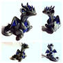 Special order Silver and Blue dragon