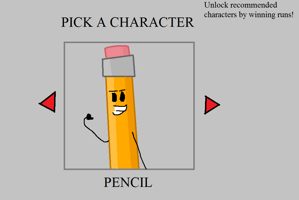 BFDI Run character picker by alexlion0511 on DeviantArt