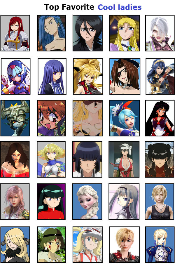 Cool Ranged Characters Favorite Characters: Cool Ladies by RizX44 on DeviantArt