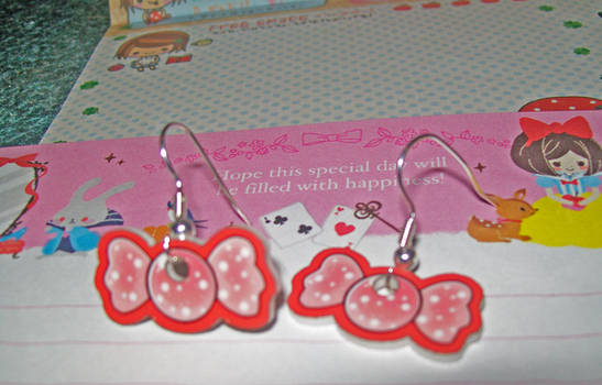 Kawaii Earring Set - Red