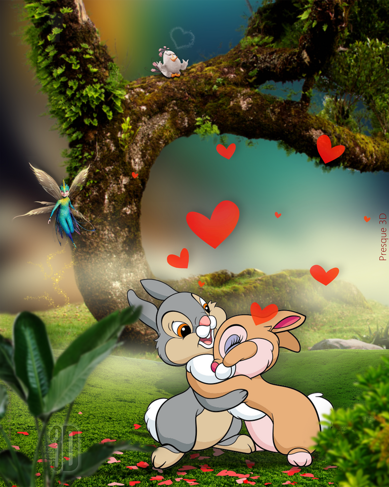 Deviantart Thumper Rabbit 36 - Amour! Miss Bunny et Thumper by Presque3D on DeviantArt