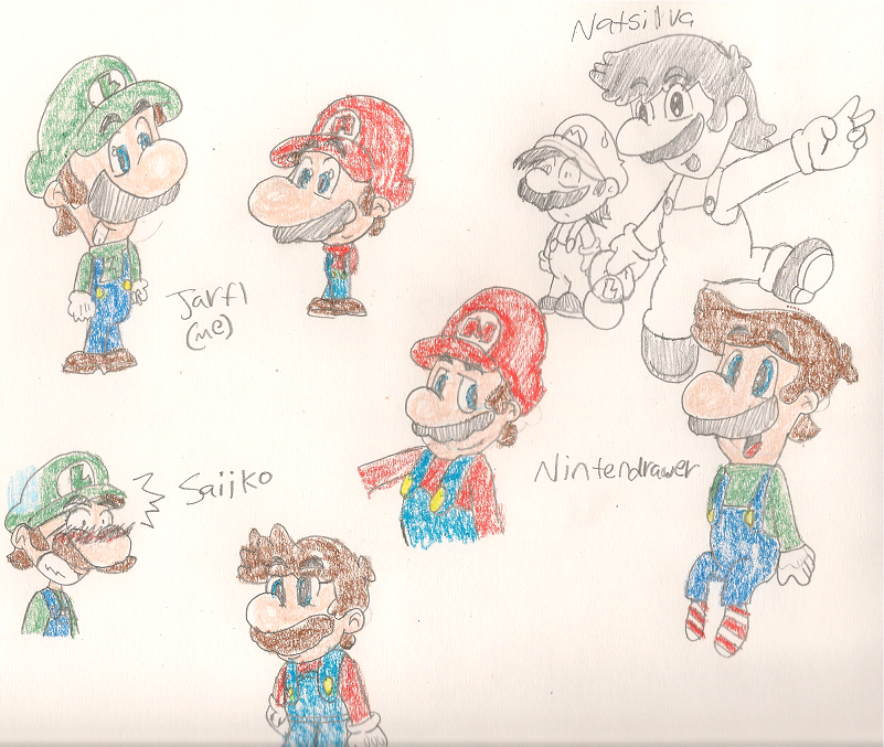Different Mario Types Different Mario Bros. Styles by jarf1 on DeviantArt