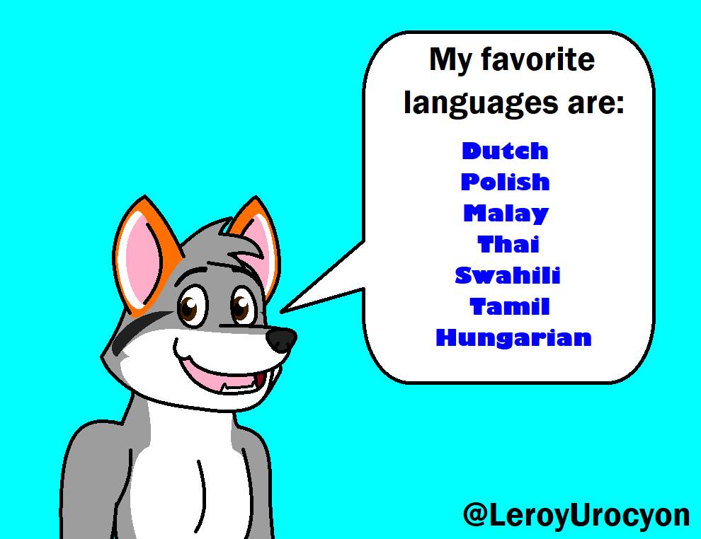 Leroy's favorite languages by LeroyUrocyon on DeviantArt