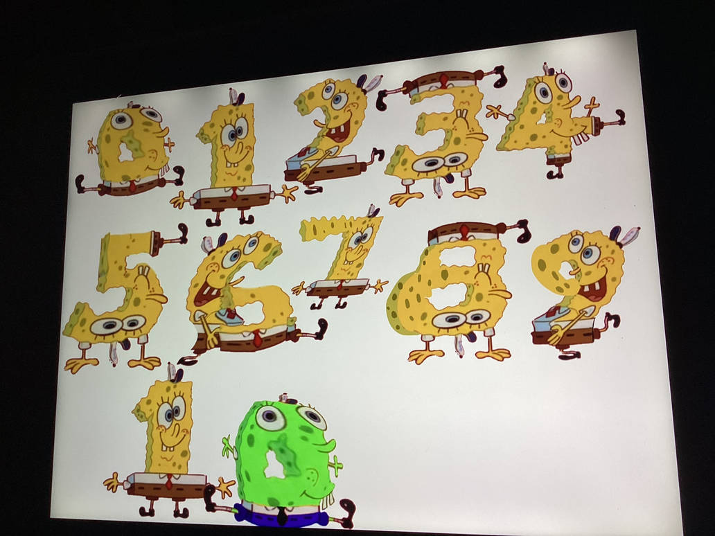 SpongeBob Help Wanted Numbers by Ninety48 on DeviantArt