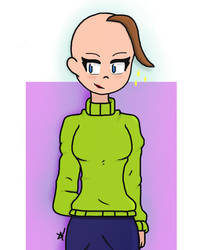 Barbi (Baldi Woman) - Art trade