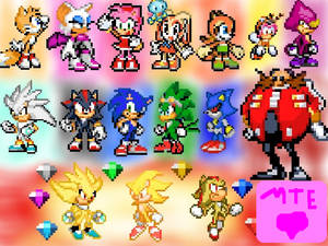 Sonic Character Pixel