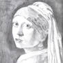 Still a WIP: Girl with a Pearl Earring Sketch