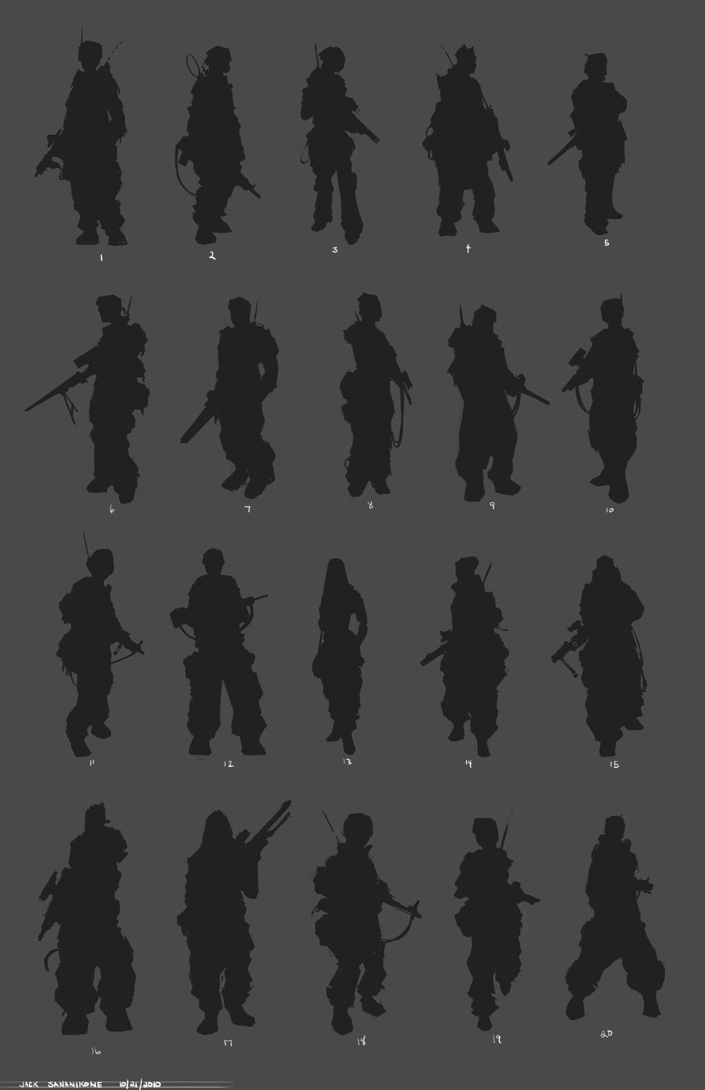 Soldier Silhouettes