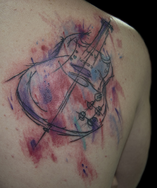 Abstract Guitar Tattoo by BryanLawson on DeviantArt Abstract Guitar Tattoo by BryanLawson on DeviantArt