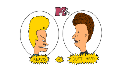 Beavis and Butthead T-Shirt Design (PNG)