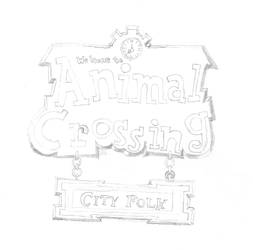 Animal Crossing: City Folk - Early Logo
