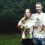 Paintsplattered couple