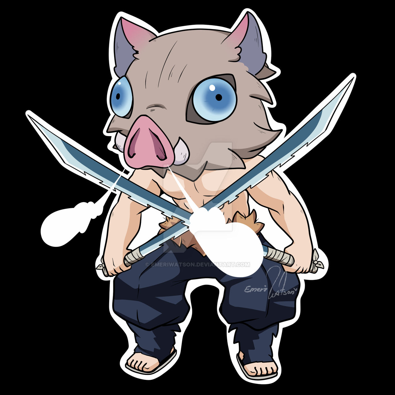 Inosuke chibi - Kimetsu No Yaiba by EmeriWatson on DeviantArt