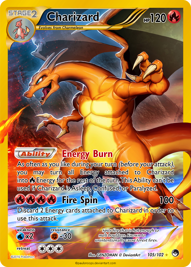 charizard break pokemon card - ex 228/197 - Obsidian Flames - Hyper Rare play or handling and can have a nearly unmarked surface M Charizard EX 2016 Pokemon