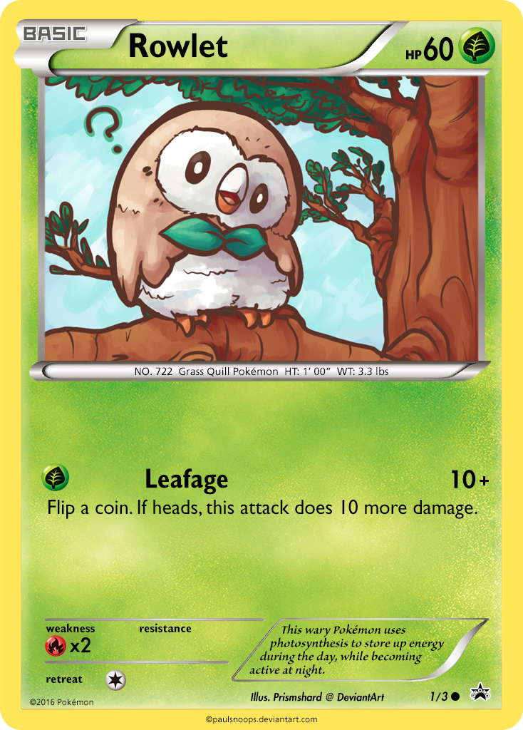 Rowlet by paulsnoops on DeviantArt