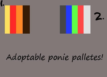 Pony Pallet's! by XxBrighttailxX