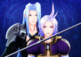 Sephiroth and Kuja Flirting