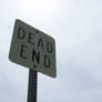dead end sign stock