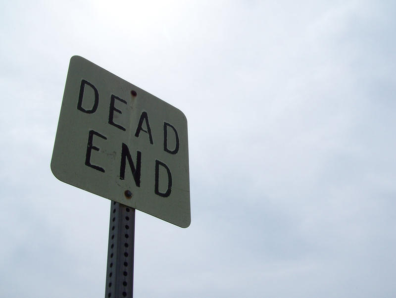 dead end sign stock