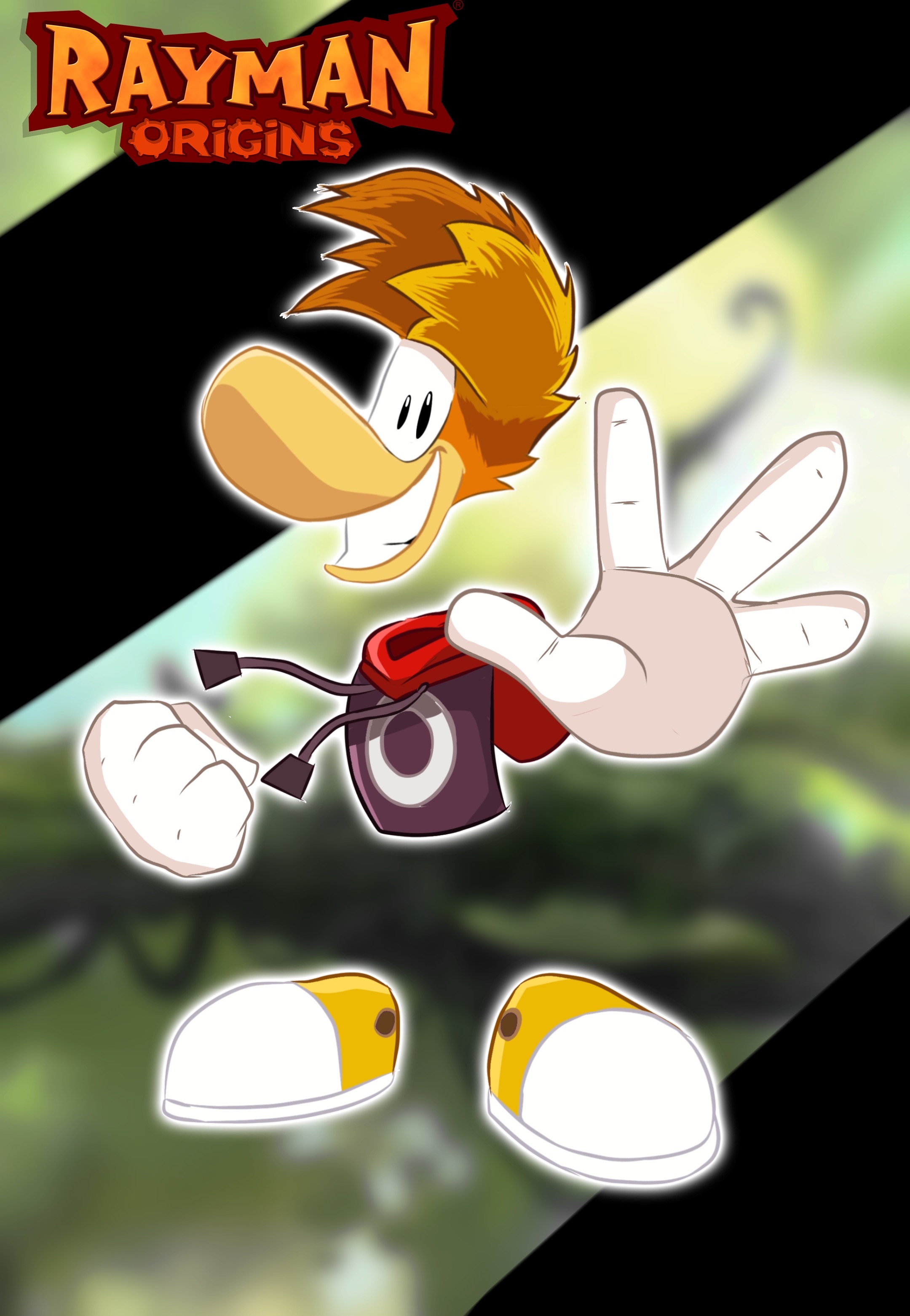Rayman Art Background by Otrixx by EXHALOART on DeviantArt