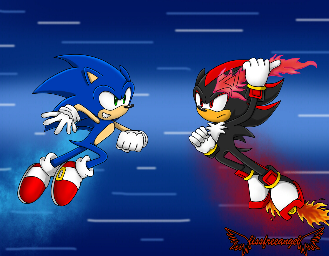 Sonic vs Shadow - Sonic X render by Jogita6 on DeviantArt