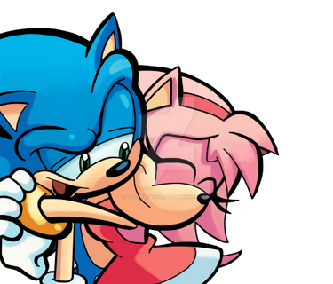 Sonic and Amy In Comic