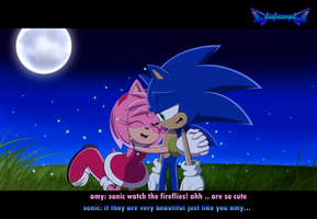 Sonamy en Escena de anime  (Estilo Sonic X) 2