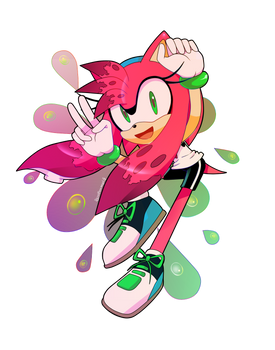 Amy al estilo de splatoon