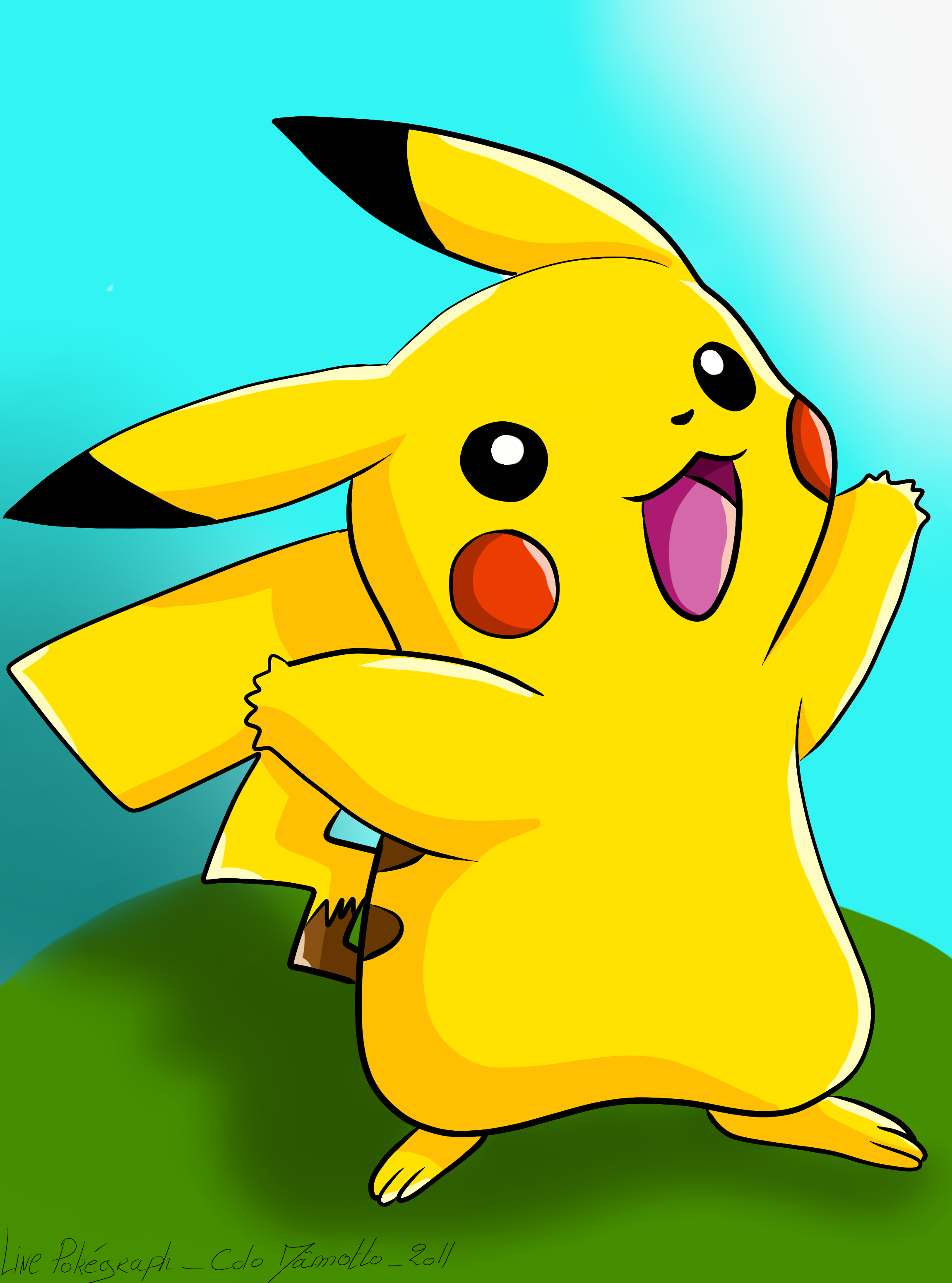 Dessin Pokemon En Couleur Pikachu Pika Pika by MamottoR on DeviantArt
