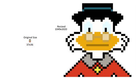 Scrooge McDuck Pixel Art