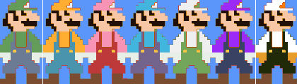 8-Bit Smash Bros: Luigi's Colors