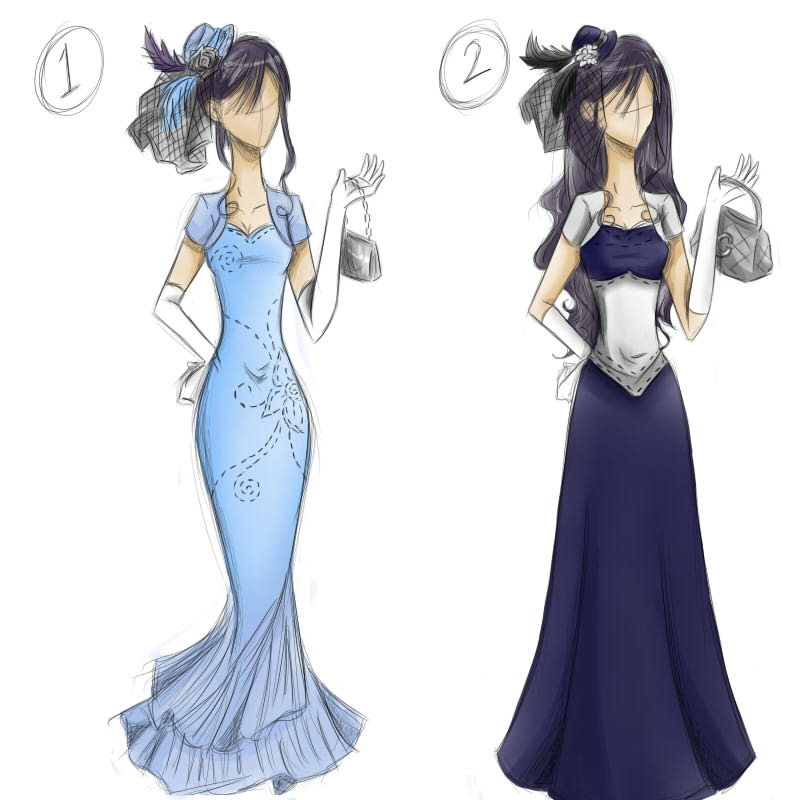 I drew gowns o3o